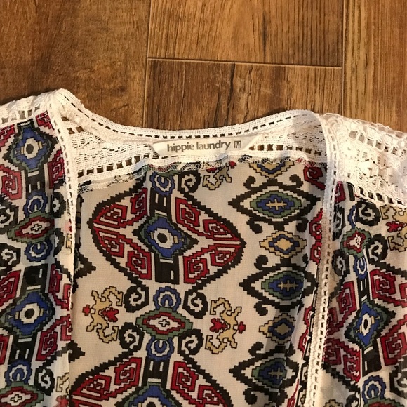 Hippie Laundry Women’s Sheer High-Low Vest Size Medium - Picture 2 of 4